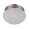 Maxim Essentials 1-Light 7.5" Wide Satin Nickel Flush Mount Light 5884FTSN - alternate 1